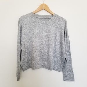 Lou And Grey Gray Sweater Pullover Soft Crew Neck
